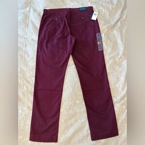 Ralph Lauren Men's Deep Red Chinos, NWT